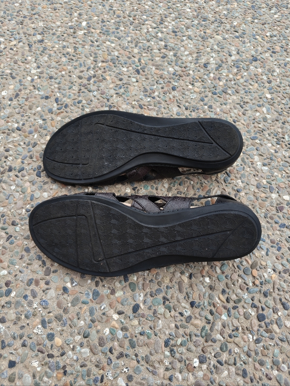 Earth Origins Black Woven Strappy Sandals Women's Size 12 - Picture 5 of 6